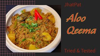 ALOO QEEMA  🥔🍖🌶️ Quick amp Easy recipe TriedTested65A 😋 [upl. by Valentijn554]