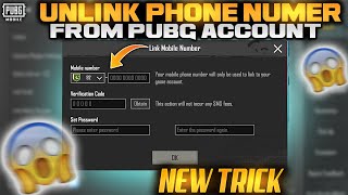 Unlink Number From PUBG Account  New Trick  PUBG Mobile Number Link Remove  PUBGM [upl. by Ailecnarf]