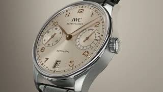 IWC  NEW Portugieser Automatic 42 Dune Ref IW501705 I Jura Watches [upl. by Aleiram]