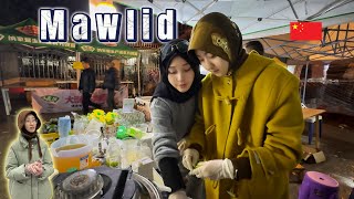 Mawlid in China 2024  Village girls are selling food on the street [upl. by Maddy837]