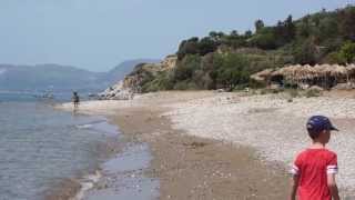 Zakynthos  An overview of Daphne beach One of the nicest beaches on the island [upl. by Assej]