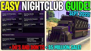 NEW EASY NIGHTCLUB GUIDE IN GTA 5 ONLINE 2023 Best Way To Make Money In GTA 5 Online [upl. by Letch]