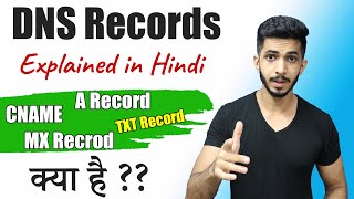 DNS Records Explained in Hindi 🔥  What is DNS amp DNS Record Types 🤔 [upl. by Nnyleahs]