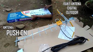 RAKIT ANTENA TV DIGITAL OUTDOOR  ANTENA PUSH ON [upl. by Jenkins241]