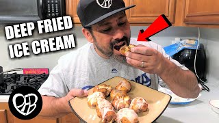 DEEP FRIED ICE CREAM the Easy Way  Cook with ME Desserts  Fried Ice Cream Balls [upl. by Stephens]