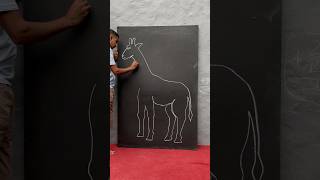 Easy giraffe drawing  artandcraft giraffe nareshfoujiart [upl. by Libys967]