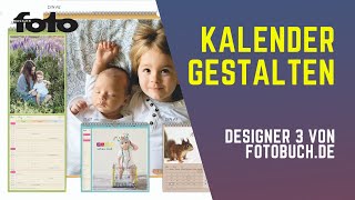 Fotokalender gestalten – mit Familienplaner  Neue Funktionen der fotobuchdeSoftware [upl. by Aneeram590]