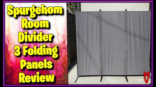 Must have Room Divider Spurgehom Room Divider 3 Folding Panels review MumblesVideos Product Review [upl. by Llezom]