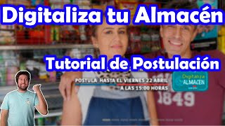 TUTORIAL DE POSTULACIÓN DIGITALIZA TU ALMACÉN de SERCOTEC 2022 [upl. by Carson]