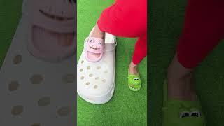 Giant slippers  Super cool frog slippers 🐸🐸 slippers love trending slippers [upl. by Llatsyrc]