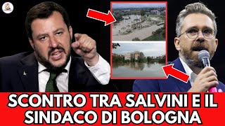 SCONTRO TRA SALVINI E IL SINDACO DI BOLOGNA quotStai zitto è tutta colpa tuaquot [upl. by Noland]