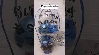 Bloom box balloon blue buket balon biru 2024 shortvideo trending berkahibrahim viral craft diy [upl. by Paxon]