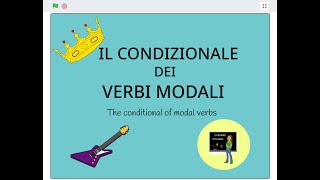 32  I VERBI MODALI AL CONDIZIONALE  The conditional of modal verbs [upl. by Lanoil549]