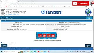 CPWD Tender Filling Process 202324 [upl. by Yoccm]