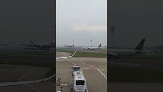 Airport landing 🛬 flight airport airbuslanding landingview youtubeshorts shorts trending [upl. by Atiker280]