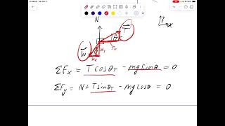 Statics with Inclined Plane no friction [upl. by Herriott]