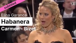 Opera Lyrics  Elina Garanca ♪ Habanera Carmen Bizet ♪ English amp French [upl. by Torey]