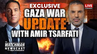 EXCLUSIVE Amir Tsarfati on Israels WAR w Hamas in Gaza amp Bible Prophecy  Watchman Newscast LIVE [upl. by Ayrotal234]