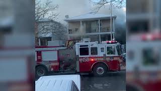 Dramatic video captures fatal fire in Mariners Harbor [upl. by Lori]