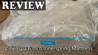 Linenspa 6 Inch Innerspring Mattress  Unboxing amp Review [upl. by Haissem]