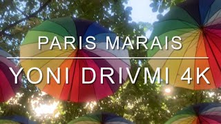 WALKING MARAIS RUE DES ARCHIVES STREET RAINBOW PARIS 4K [upl. by Joshi]