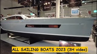 All the sailing yachts 2023 3 hours video [upl. by Eylloh822]