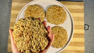 Quick Oatmeal Cookies in 12 Minutes Using Only 4 Ingredients [upl. by Nashom847]