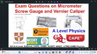 Questions on Micrometer Screw Gauge and Vernier Caliper [upl. by Aciram410]