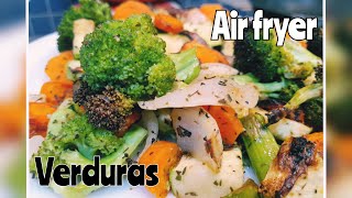 Verduras en la freidora de aire airfryer vegetales [upl. by Gualtiero875]