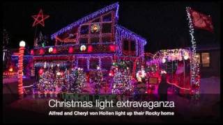 Massive unbelievable Christmas light show in Rocky Mountain House [upl. by Odrarebe602]