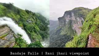 Bandaje Falls  Rani jhari view point  Trekking Trailer  Sjcamsj8pro [upl. by Liggett]