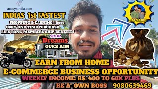 🫂 join in Accsys Indiacom shopping 🛒🛍️ amp Earnings apps Tamilnadu no 1 company 9080639469 💸 [upl. by Gervais360]