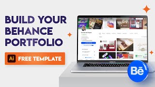 How to Build an Amazing Behance Portfolio  Free AI Template [upl. by Ayidan]