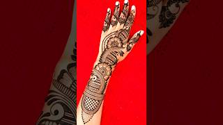 Gorgeous Mehandi ka design for back hand  Stylish mehndi designs step by step 👌shorts [upl. by Yraccaz]