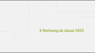 E Rechnung ab Januar 2025 [upl. by Paco]