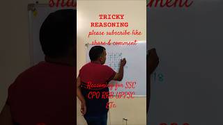 TRICKY REASONINGssc shorts shortsfeed reasoning subscribers maths trending viralvideovideo [upl. by Ferd63]