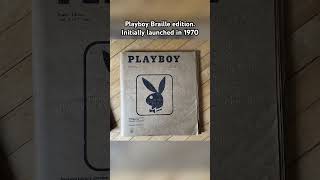 Playboy Braille edition Initially launched in 1970 playboy 70s braille blind [upl. by Hijoung]