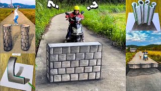 Funny 3D Art Work Painting On The Road For Prank In 2023 [upl. by Godric]