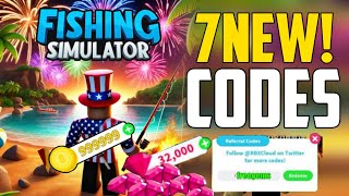 JULY UPDATE ALL WORKING CODES FOR FISHING SIMULATOR IN 2024  ROBLOX FISHING SIMULATOR CODES [upl. by Chapel]