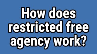 How does restricted free agency work [upl. by Turnheim550]