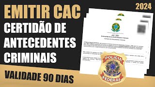 Como Emitir Certidão de Antecedentes Criminais Federal [upl. by Ebba]