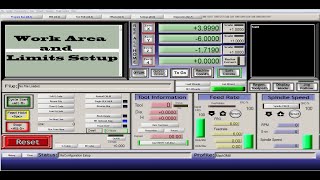 Mach3 Mill  Configuração da area de trabalho e limites work area table and limits setup Parte 3 [upl. by Nadroj]