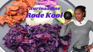 Surinaamse Rode kool  In de keuken van Sirmean [upl. by Ellerey]