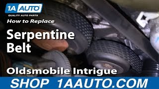 How to Replace Serpentine Belt 9902 Oldsmobile Intrigue [upl. by Ysiad]