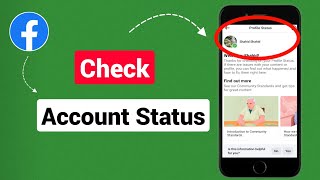 How To Check Facebook Account Status [upl. by Yrehcaz]