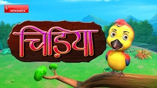 chu chu karti aayi chidiya Hindi Rhymes for Children [upl. by Aloivaf]