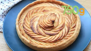 Recette de la tarte aux pommes rosace  750g [upl. by Quennie]