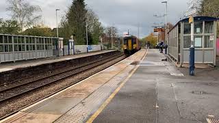 156497 arriving at Uttoxeter railway station [upl. by Riesman]