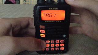 Yaesu VX6R  Scan feature [upl. by Aikit]