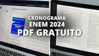 🚨NOVO Cronograma Gratuito para o Enem 2024 18 Semanas  Baseado na Nova Turma do Ferretto [upl. by Latton850]